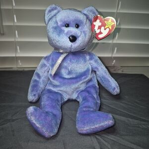 TY Beanie Baby Clubby II 1999 Platinum Edition Kit-Tush Tag Mislabel, Spot Coin